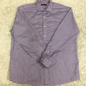 Tommy Hilfiger Blue & Red Gingham Button Up Shirt